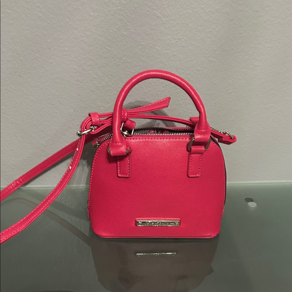 Betsey Johnson Hot Pink Bow Crossbody Bag & Wallet Set - Picture 8 of 15